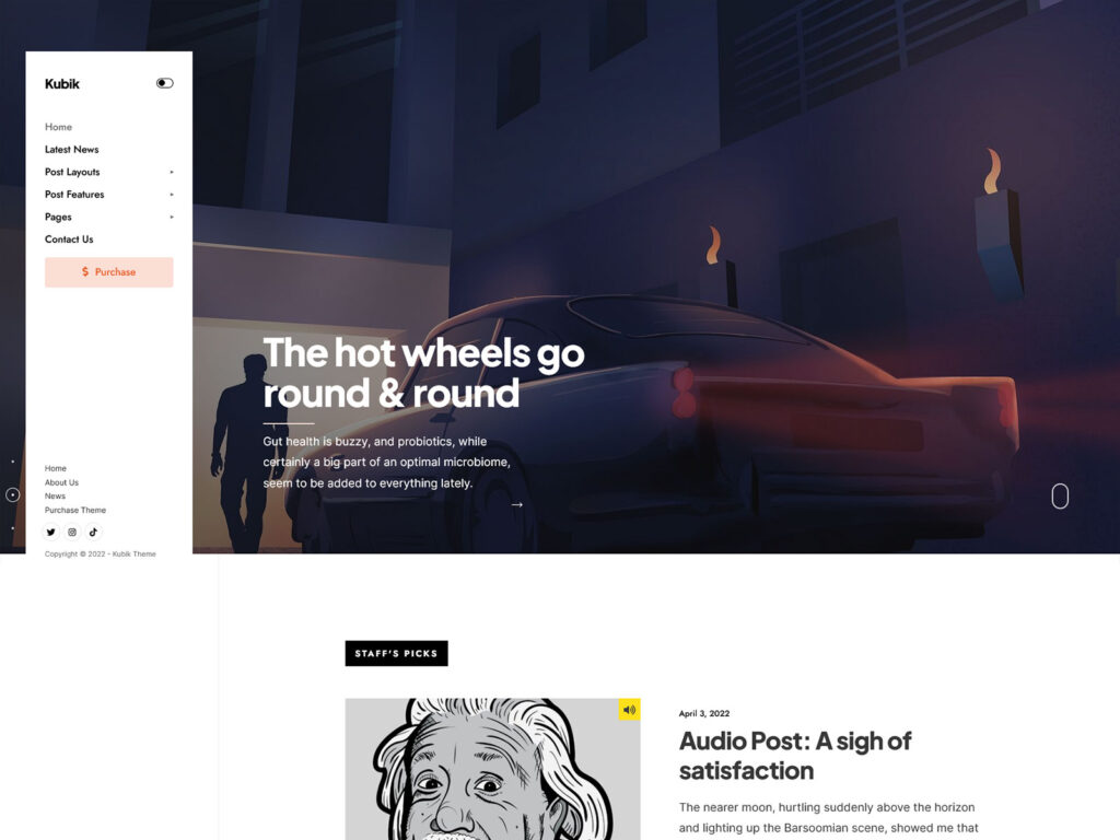 Kubik — WordPress Theme Screenshot