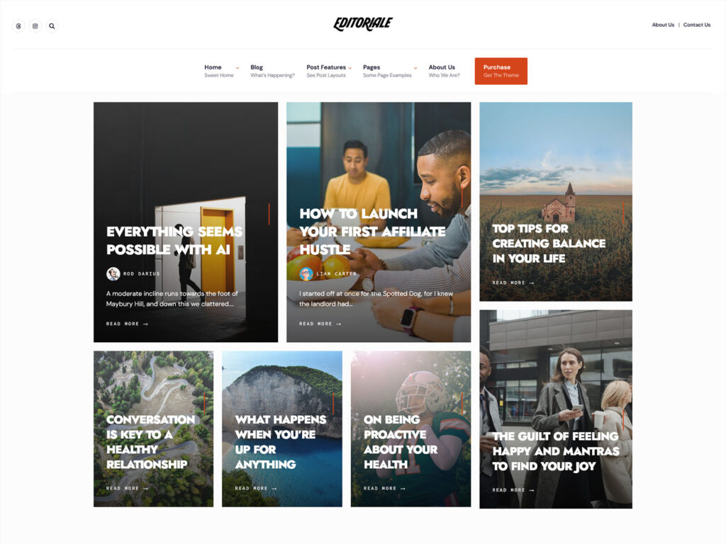 Editoriale - Content Publisher Theme