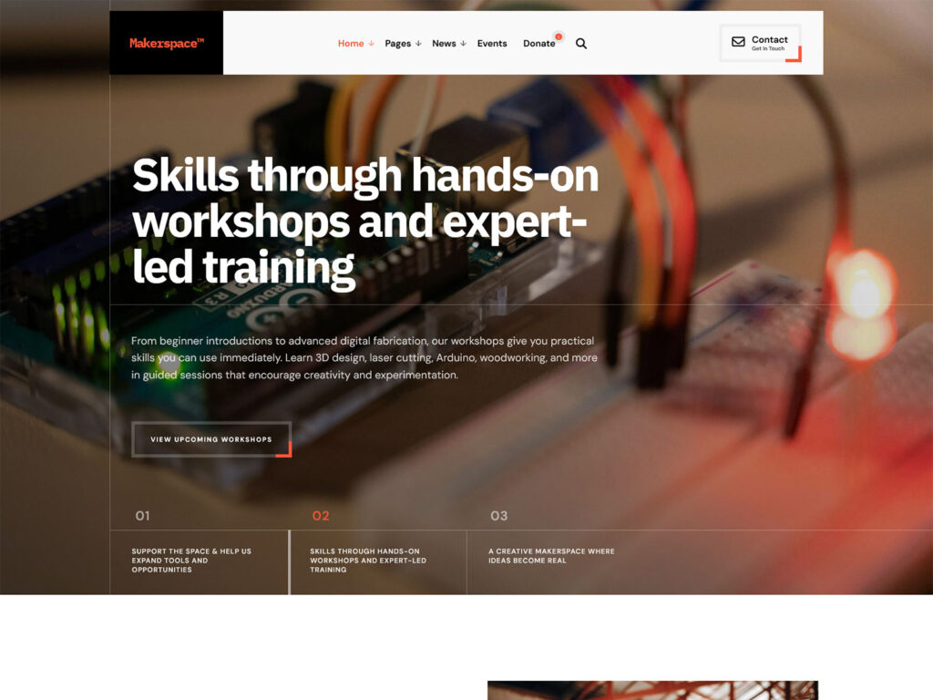 Makerspace - Fab Lab & Hackerspace WordPress theme
