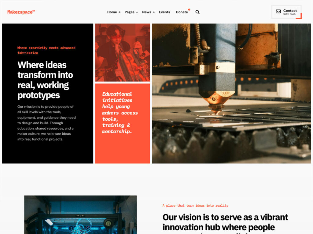 Makerspace - Elementor Makerspace Theme