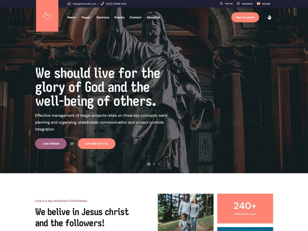 Religionis - Ministry WordPress Theme
