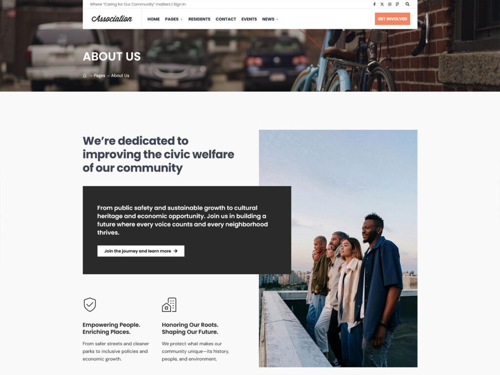 Association - Civic and Third Sector Nonprofit WordPress Theme
