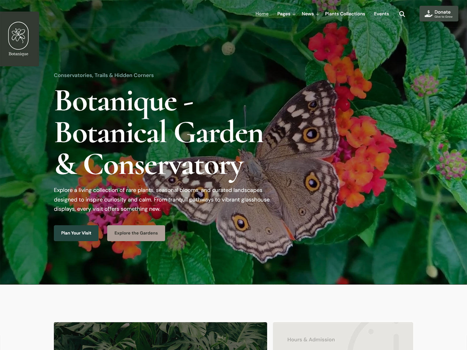 Botanique - Botanical Garden & Arboretum WordPress theme