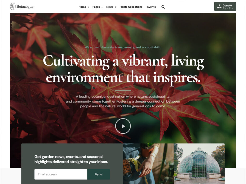 Botanique - Conservation Organization Website