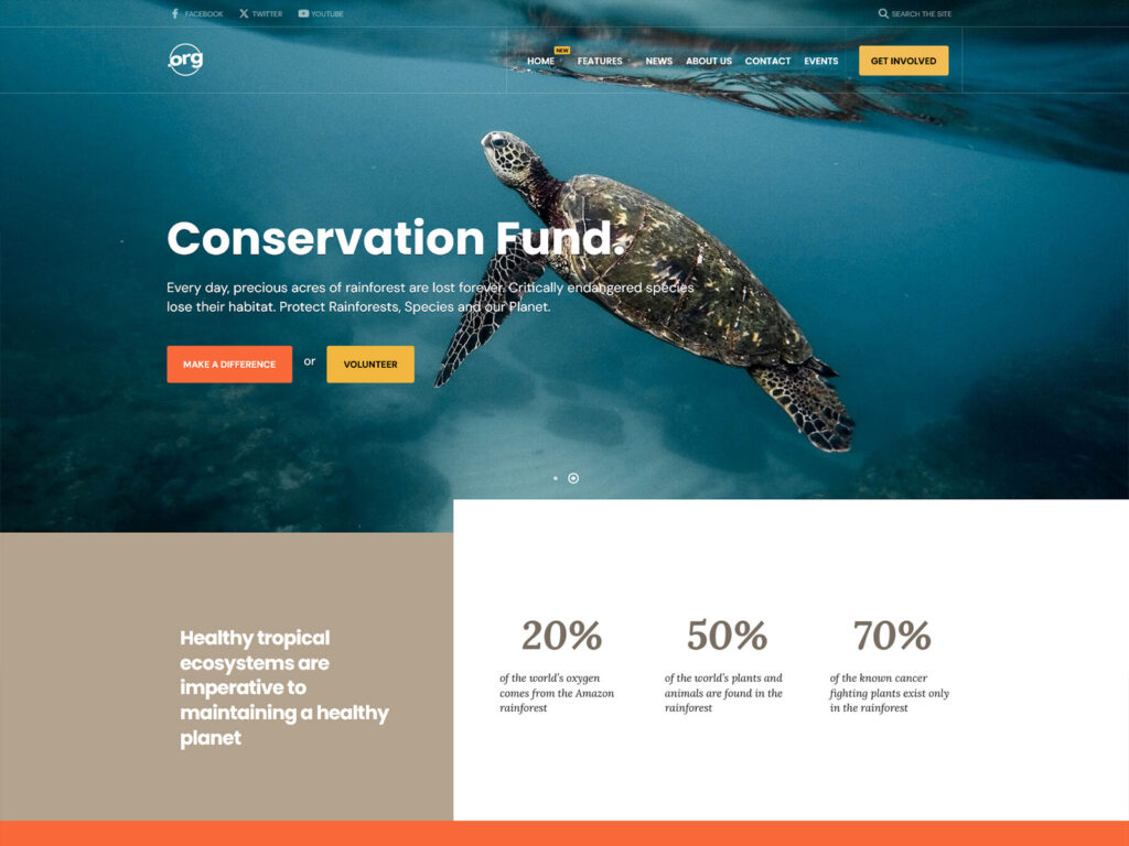 DotOrg - Ecology, Nonprofit Website Template