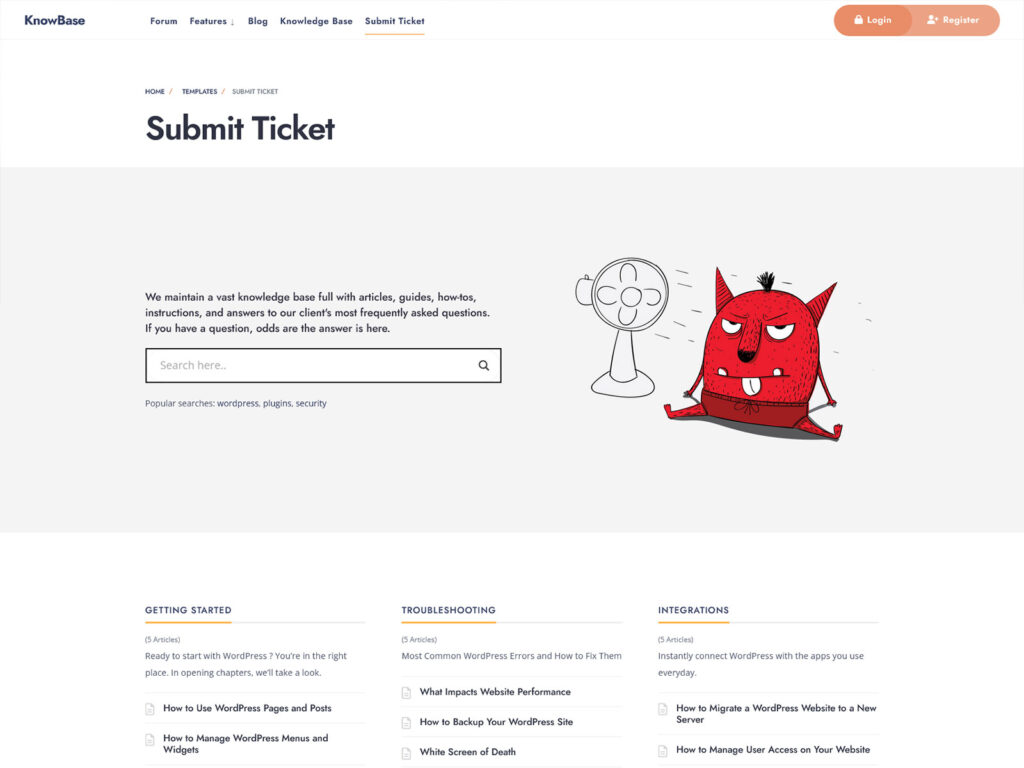 KnowBase - WordPress Knowledge Base Theme with bbPress Forum Integration