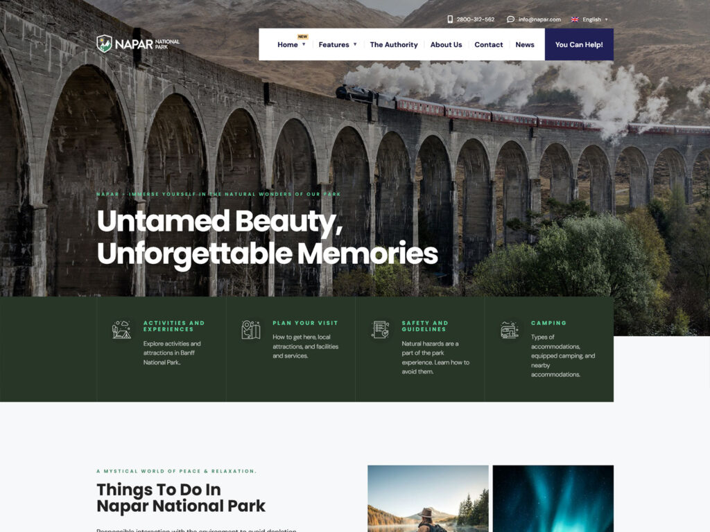 Napar - Accessible Theme for Nature Reserve Websites