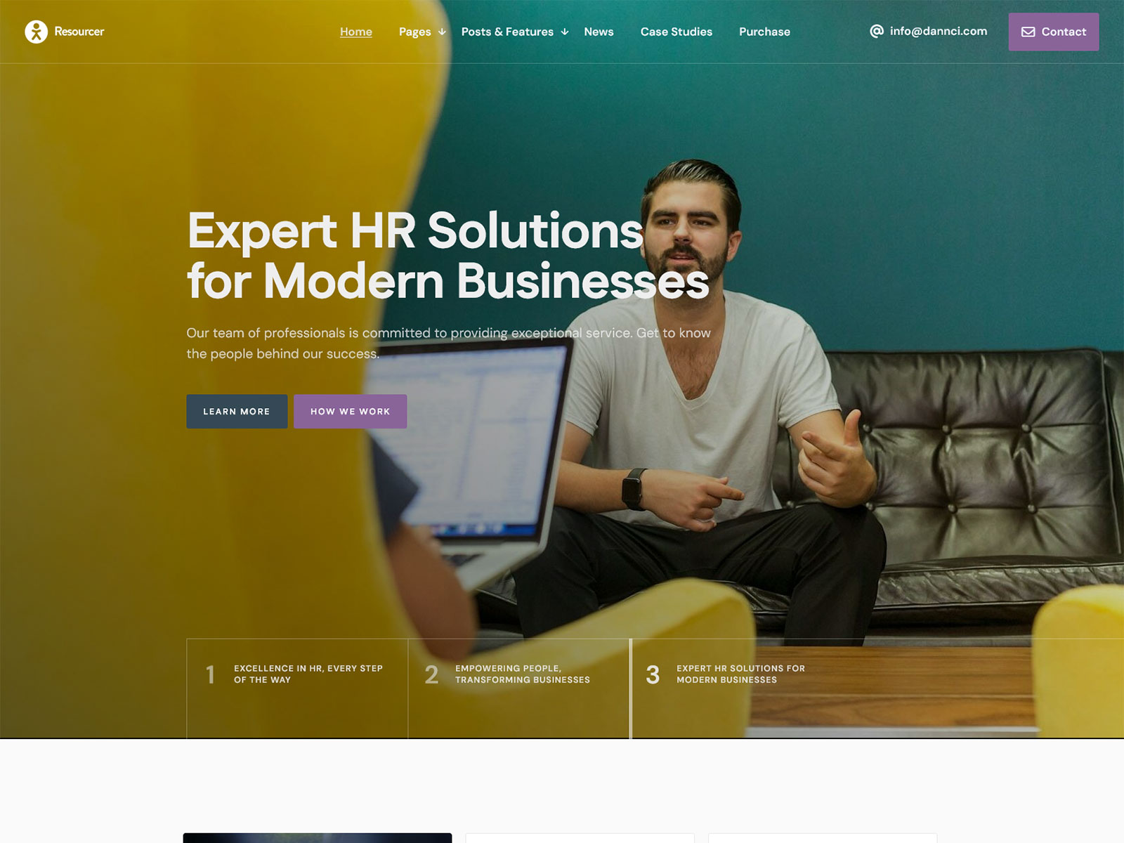 Resourcer - Recruitment Agency Website Theme