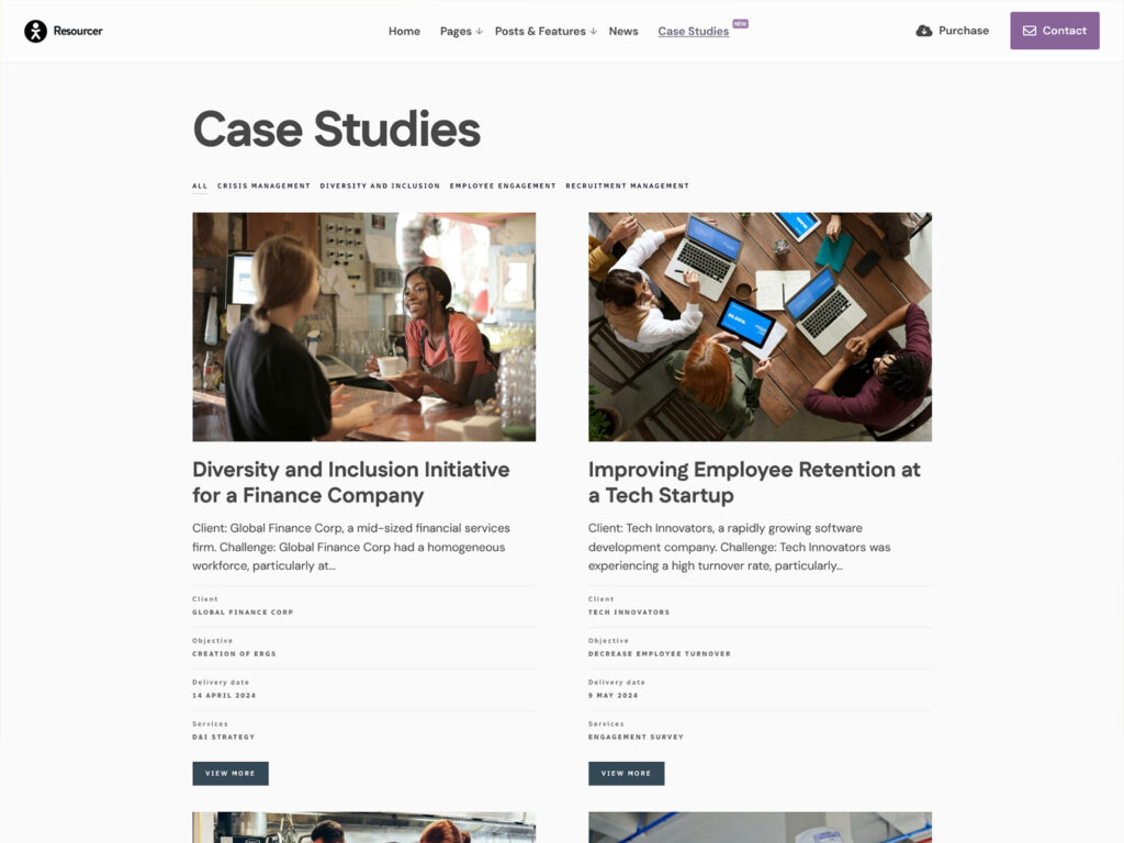 Resourcer - Staffing Agency Website Theme