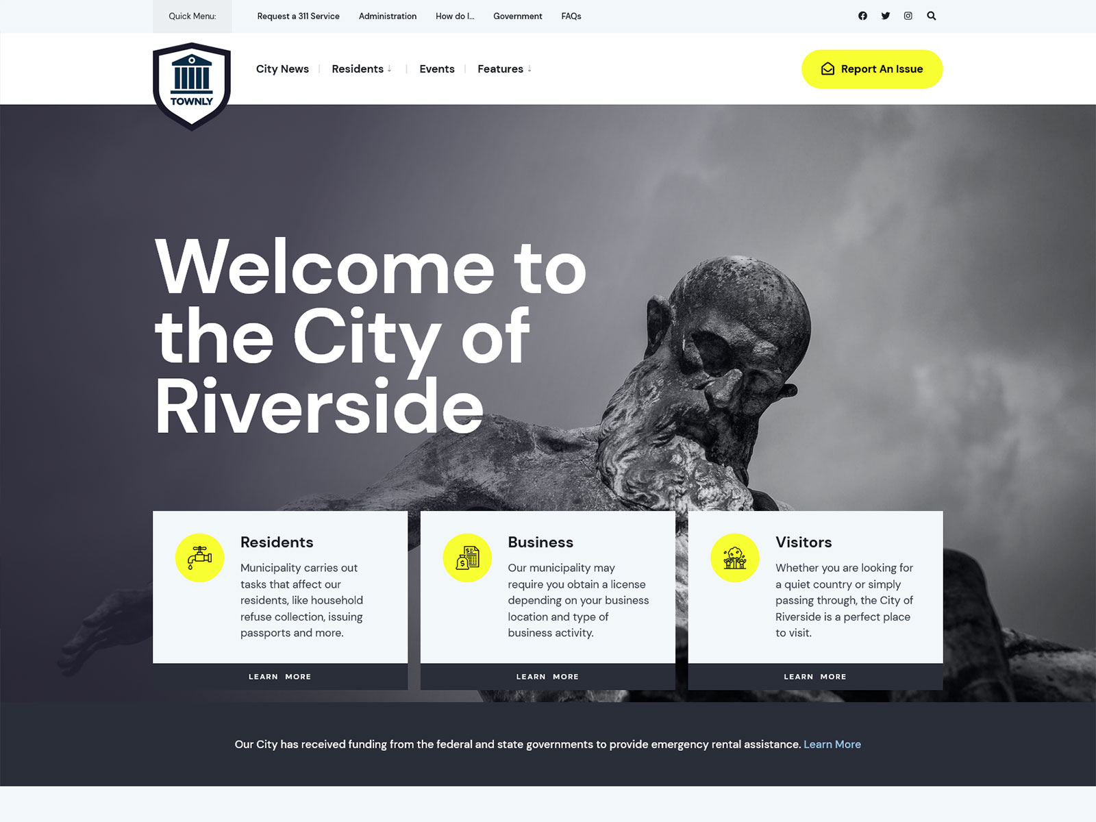 Townly - Local Government & Municipal Website WP Theme